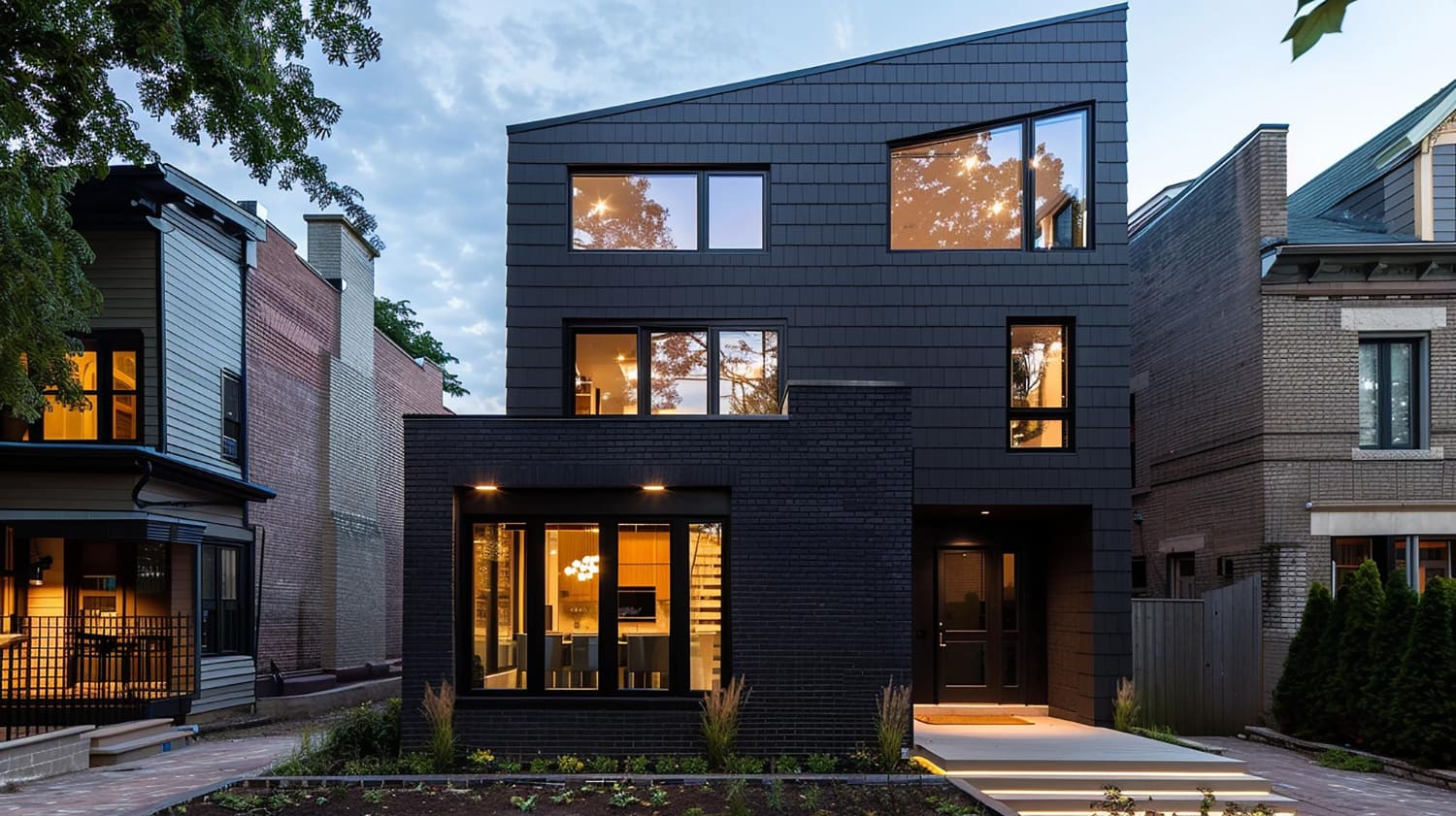 Modern multi-storey home addition in Metro Vancouver